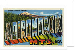 Greeting Card from the Adirondack Mountains by Anonymous
