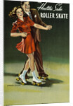 For Health's Sake, Roller Skate Postcard by Anonymous