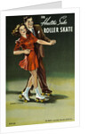 For Health's Sake, Roller Skate Postcard by Anonymous