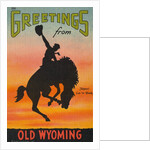 Greetings from Old Wyoming Postcard by Anonymous