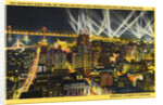 Searchlight Display in San Francisco Bay by Anonymous