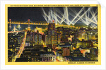 Searchlight Display in San Francisco Bay by Anonymous