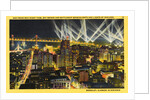 Searchlight Display in San Francisco Bay by Anonymous