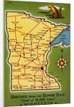 Minnesota State Map by Anonymous