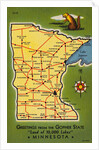 Minnesota State Map by Anonymous
