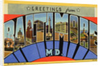 Postcard of Baltimore, Maryland by Anonymous