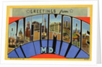 Postcard of Baltimore, Maryland by Anonymous