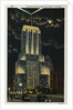 Postcard of Palmolive Building at Night by Anonymous