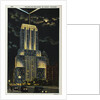 Postcard of Palmolive Building at Night by Anonymous