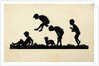 Postcard of Children Playing Leapfrog by Anonymous