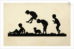 Postcard of Children Playing Leapfrog by Anonymous