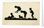 Postcard of Children Playing Leapfrog by Anonymous