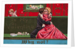 Postcard of Couple Embracing by Anonymous