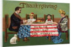 Give Us This Day Our Turkey Postcard by Anonymous