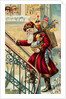 Postcard of Santa Claus Carrying Toys by Anonymous