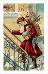 Postcard of Santa Claus Carrying Toys by Anonymous