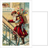 Postcard of Santa Claus Carrying Toys by Anonymous