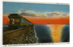 Postcard of Train Crossing Great Salt Lake by Anonymous