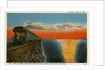 Postcard of Train Crossing Great Salt Lake by Anonymous