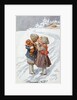 Postcard of Children Kissing by Anonymous
