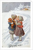 Postcard of Children Kissing by Anonymous