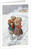 Postcard of Children Kissing by Anonymous