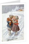 Postcard of Children Kissing by Anonymous