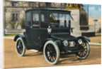 Postcard of Early Electric Automobile by Anonymous
