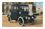 Postcard of Early Electric Automobile by Anonymous