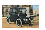 Postcard of Early Electric Automobile by Anonymous