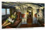 Interior View of a Huge Floatplane Postcard by Anonymous