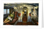 Interior View of a Huge Floatplane Postcard by Anonymous