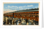 Postcard of Troops Waving from Passing Train by Anonymous