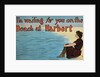 Postcard of Woman Sitting on the Beach by Anonymous