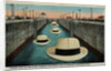 Postcard of Hats Floating Through Gatun Locks by Anonymous
