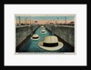 Postcard of Hats Floating Through Gatun Locks by Anonymous