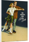 For Health's Sake, Roller Skate Postcard by Anonymous