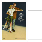 For Health's Sake, Roller Skate Postcard by Anonymous
