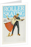 Postcard of Couple Roller Skating by Anonymous