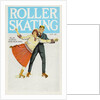 Postcard of Couple Roller Skating by Anonymous