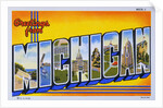 Postcard of Greetings from Michigan by Anonymous