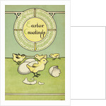Easter Greetings Postcard with Chicks by Anonymous