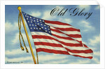 Old Glory Postcard from Hand-Colored Print by Anonymous