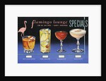 Flamingo Lounge Specials Menu and Drinks Card by Anonymous