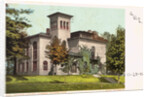 College Library, Amherst College, Mass. Postcard by Anonymous