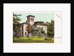 College Library, Amherst College, Mass. Postcard by Anonymous
