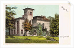 College Library, Amherst College, Mass. Postcard by Anonymous