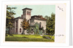 College Library, Amherst College, Mass. Postcard by Anonymous