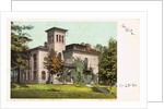 College Library, Amherst College, Mass. Postcard by Anonymous