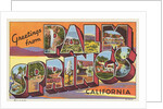 Greetings from Palm Springs Postcard by Anonymous
